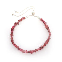 pink tourmaline rough bracelet