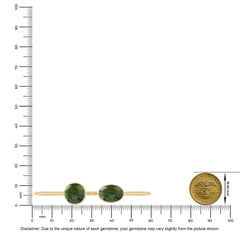 green tourmaline cab bracelet