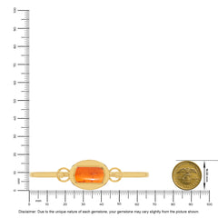 amber rough bracelet