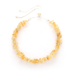 citrine rough bracelet