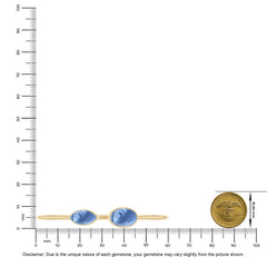 blue opal cab bracelet