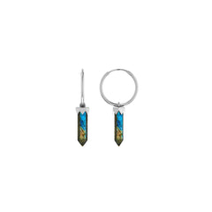 labradorite cut earrings