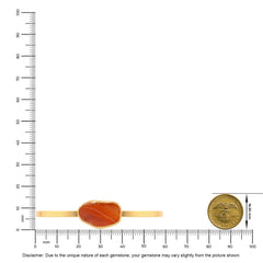 carnelian rough bracelet