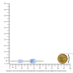 rainbow moonstone cab bracelet