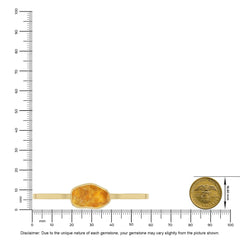 citrine rough bracelet