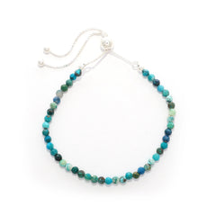 chrysocolla cut bracelet