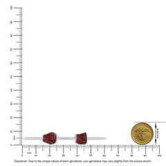 garnet twister bracelet