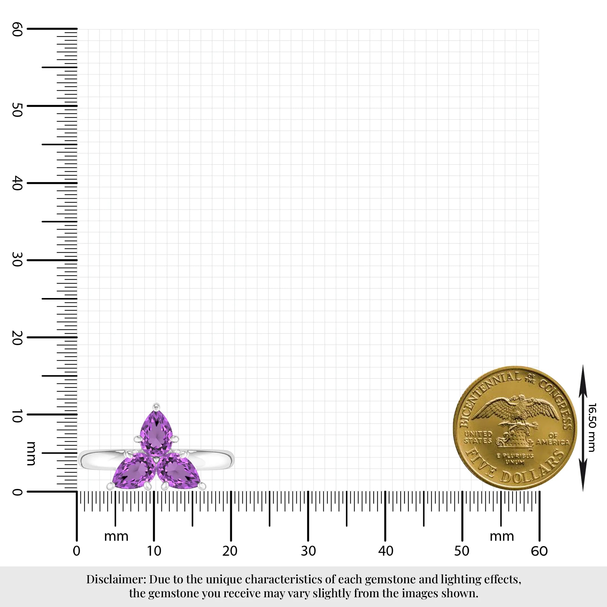 amethyst prong-set ring