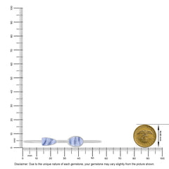 blue lace agate cab bracelet