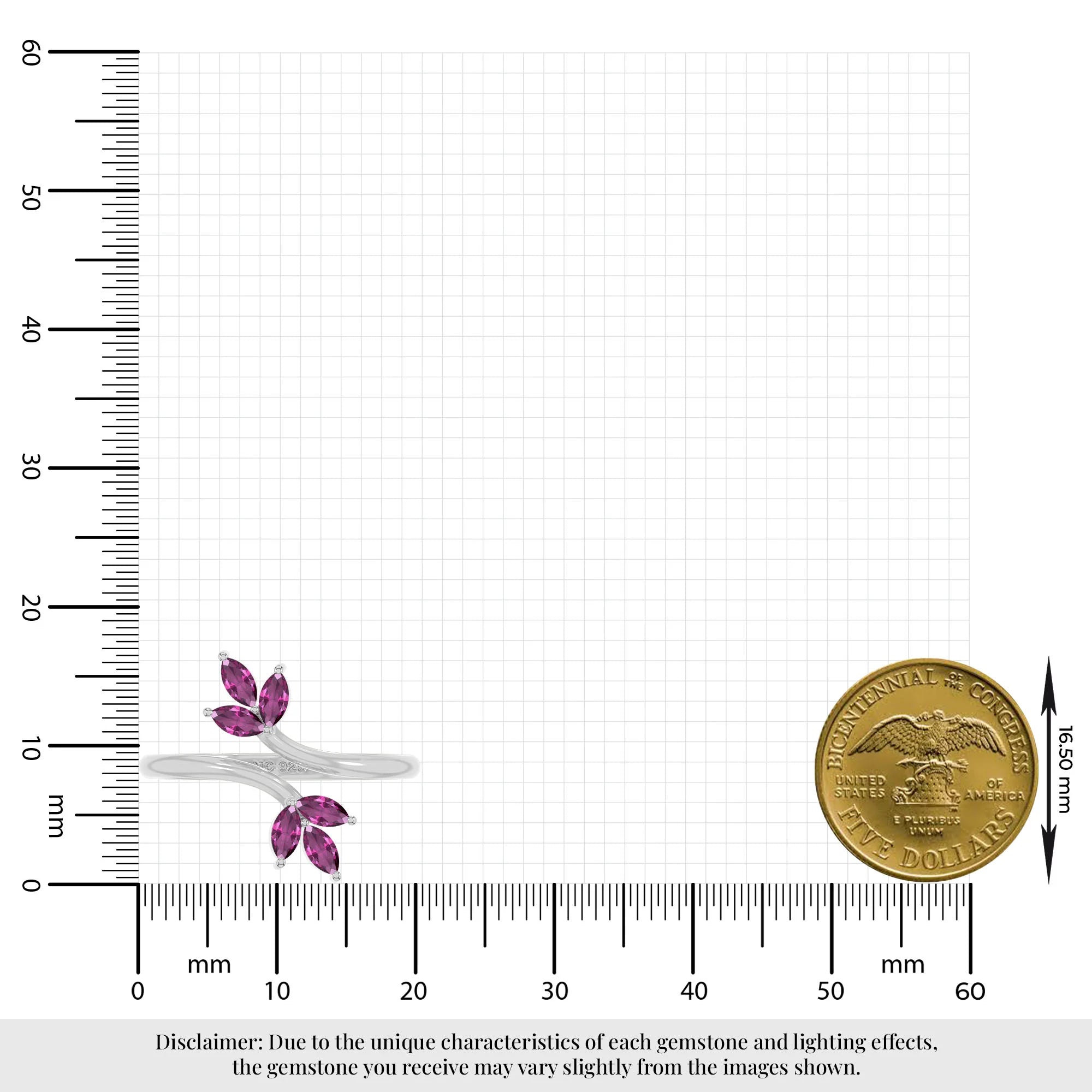 rhodolite-garnet prong-set ring