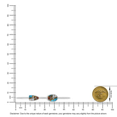 spiny oyster turquoise cab bracelet