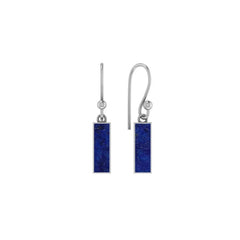 lapis lazuli slice earrings