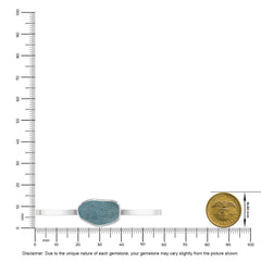 aquamarine rough bracelet