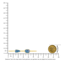 blue moonstone cab bracelet