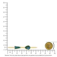 chrysocolla cab bracelet