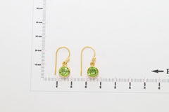 peridot cut earrings