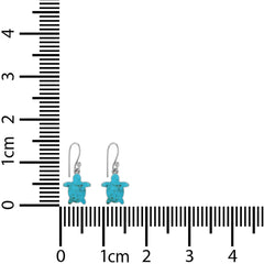 turquoise slice earrings
