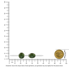 green tourmaline cab bracelet