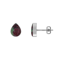 ruby zoisite cab earrings
