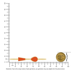 carnelian cab bracelet