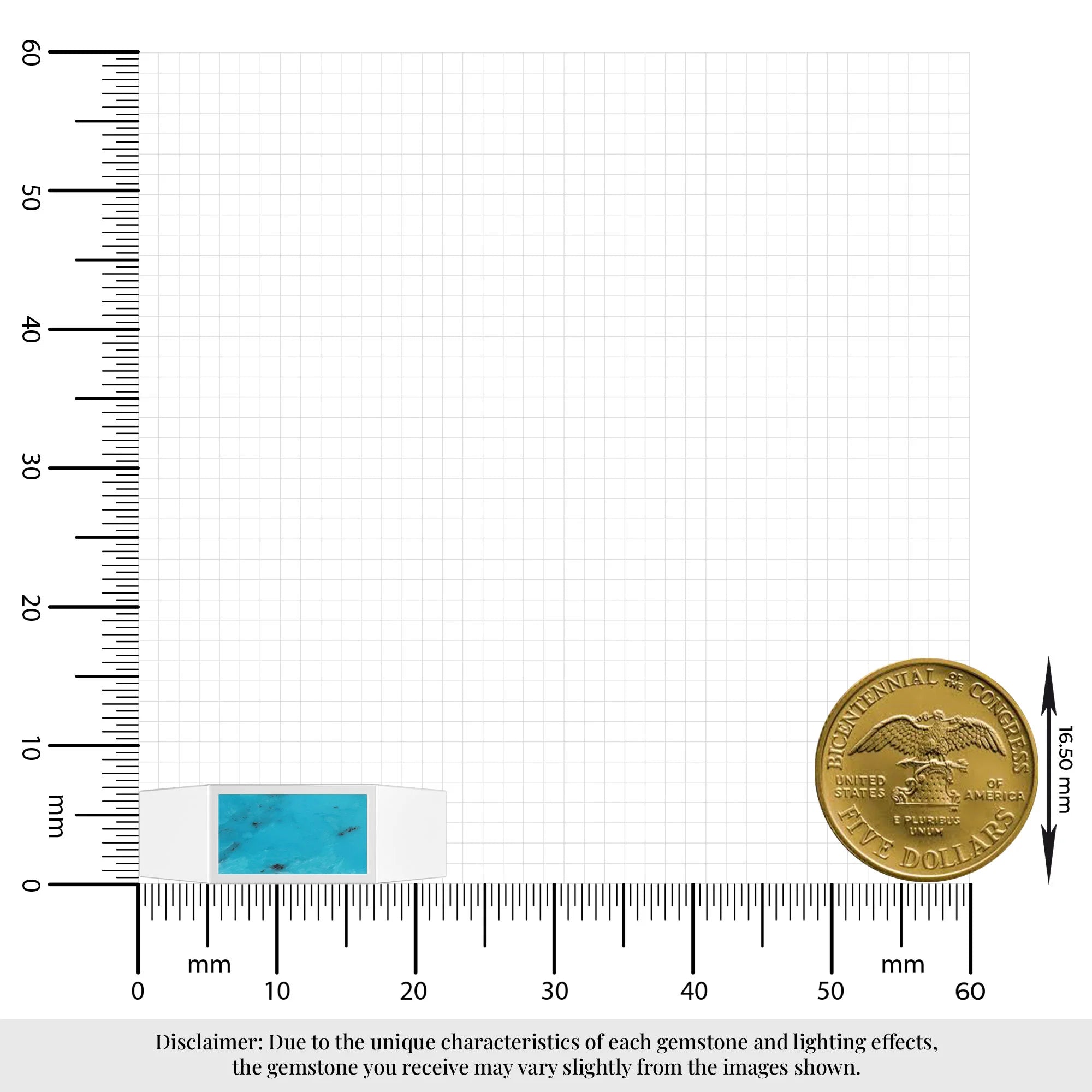 shattuckite mens bezel-set ring