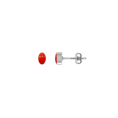 red coral earrings