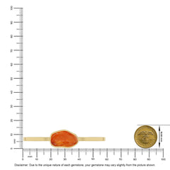 carnelian rough bracelet