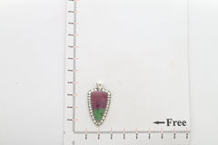 ruby zoisite pendant