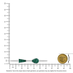 malachite cab bracelet