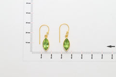 peridot cut earrings