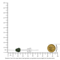 moldavite herkimer twister bracelet