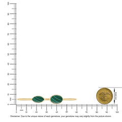 malachite cab bracelet