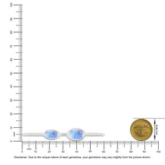 rainbow moonstone cab bracelet