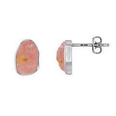 rose quartz earrings