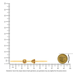 citrine cut bracelet