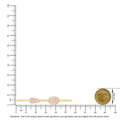 rose quartz cab bracelet