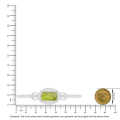 peridot rough bracelet