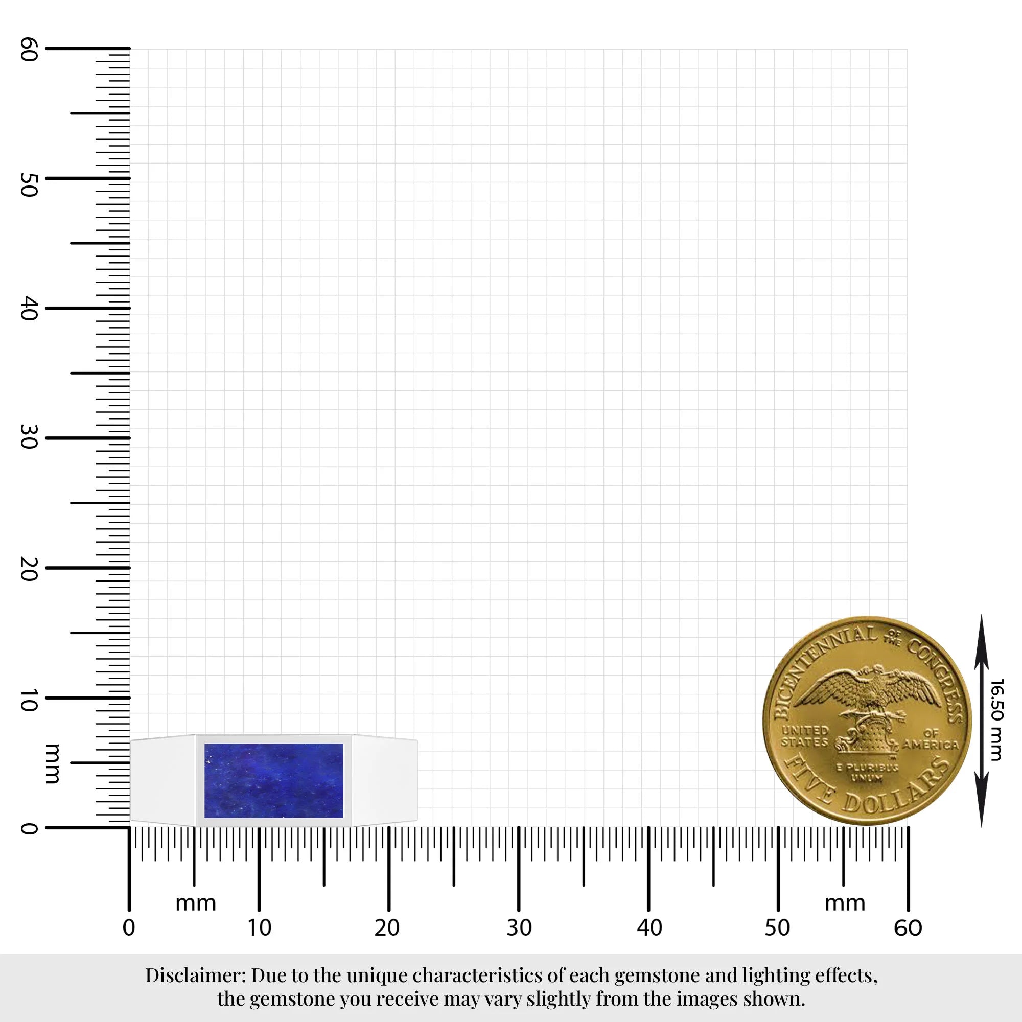 lapis lazuli mens bezel-set ring