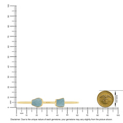 aquamarine twister bracelet