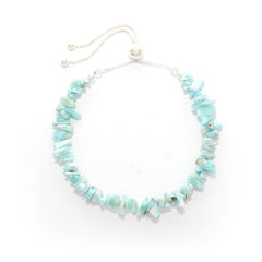 larimar rough bracelet