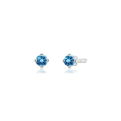 swiss blue topaz earrings