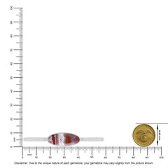 crazy lace agate rough bracelet