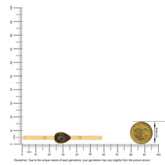 smoky quartz cut bracelet