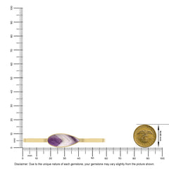 chevron amethyst rough bracelet