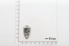 dendritic opal pendant