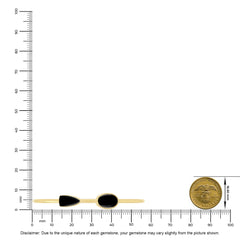 black onyx cab bracelet