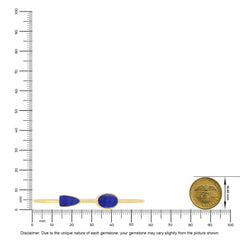 lapis lazuli cab bracelet