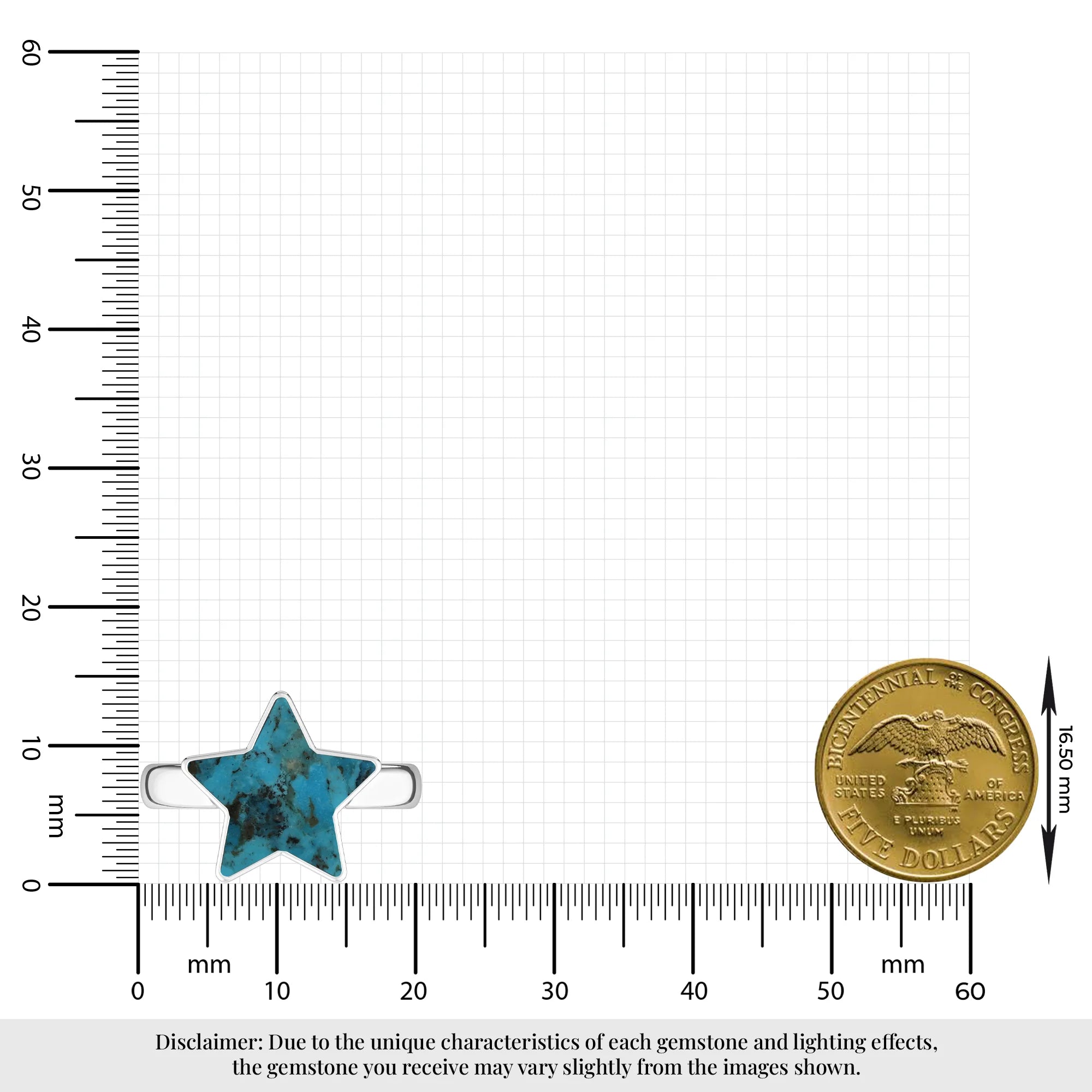 compressed turquoise blue bezel-set ring