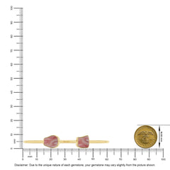 rhodochrosite twister bracelet