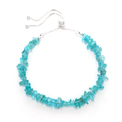 paraiba apatite rough bracelet